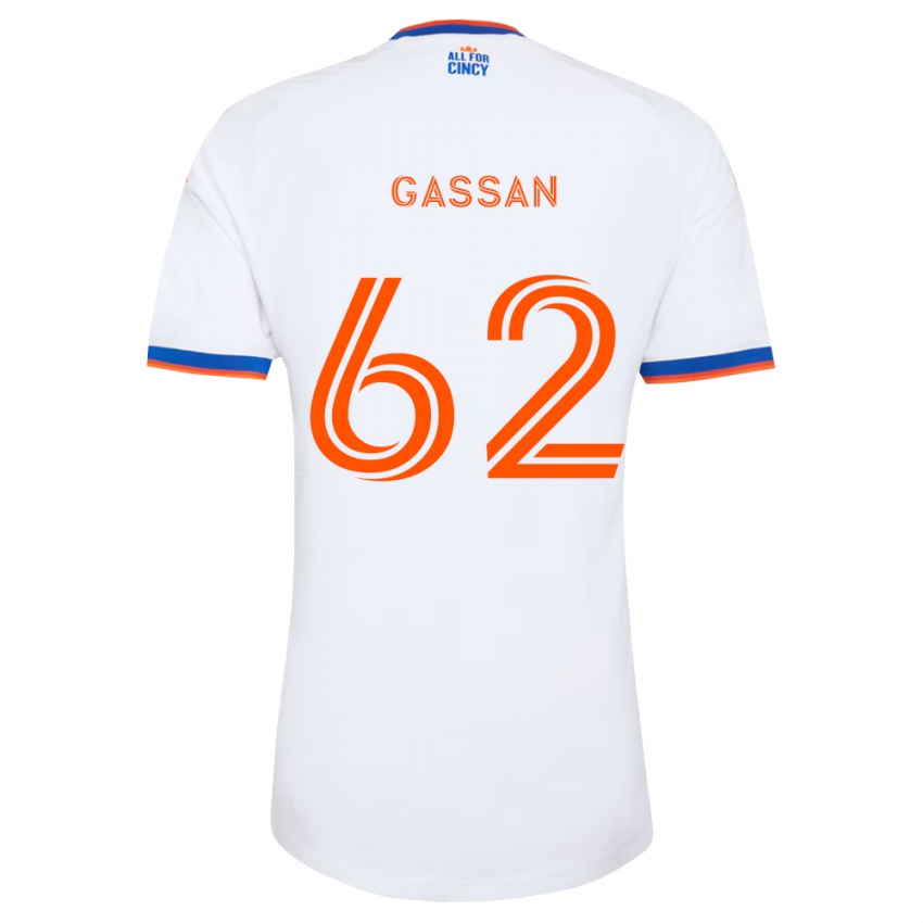 נשים Noah Gassan #62 לבן כחול צי כתום הרחק ג'רזי 2026/27 חולצה קצרה