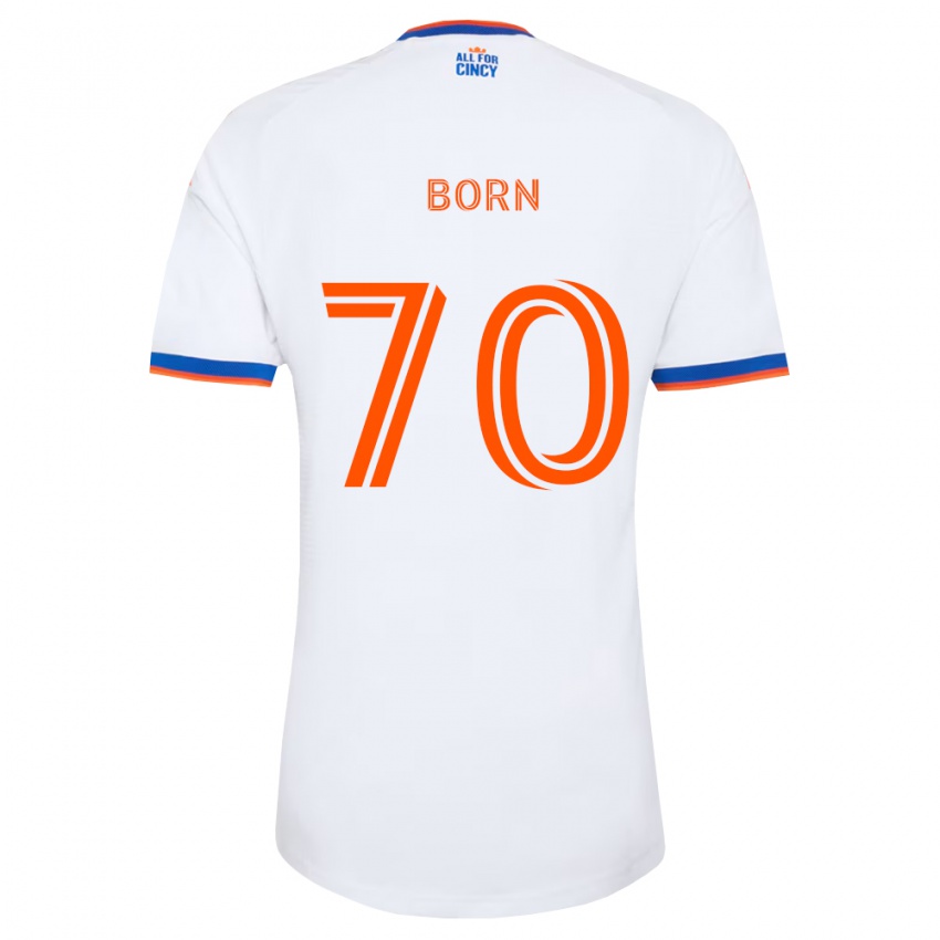 נשים Landon Born #70 לבן כחול צי כתום הרחק ג'רזי 2026/27 חולצה קצרה