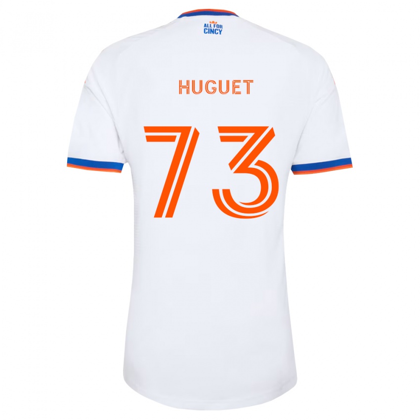נשים Gaël Huguet #73 לבן כחול צי כתום הרחק ג'רזי 2026/27 חולצה קצרה