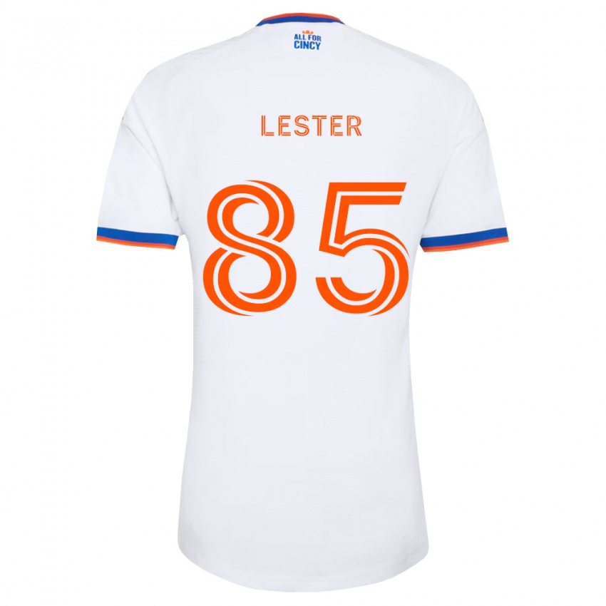 נשים Dominick Lester #85 לבן כחול צי כתום הרחק ג'רזי 2026/27 חולצה קצרה