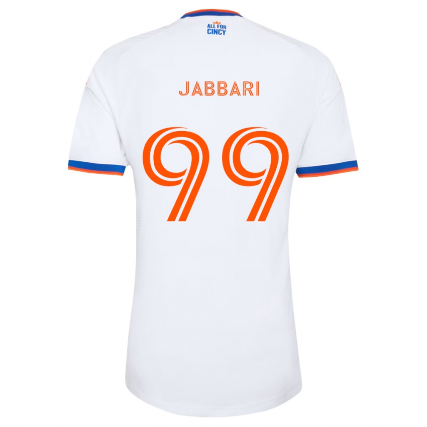 נשים איוב ג׳בארי #99 לבן כחול צי כתום הרחק ג'רזי 2026/27 חולצה קצרה