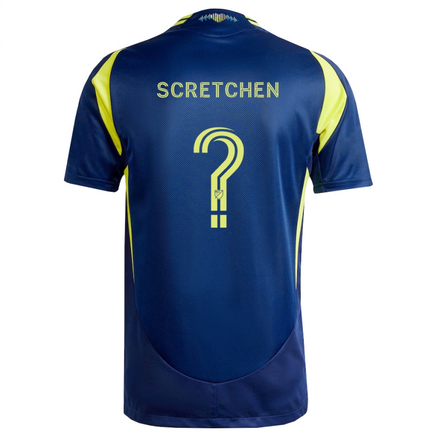 נשים Cannon Scretchen #0 צהוב כחול צי הרחק ג'רזי 2026/27 חולצה קצרה