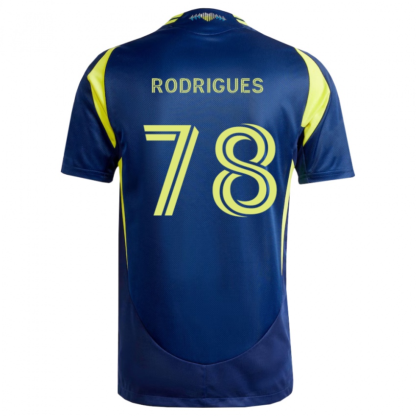 נשים Giuliano Rodrigues #78 צהוב כחול צי הרחק ג'רזי 2026/27 חולצה קצרה