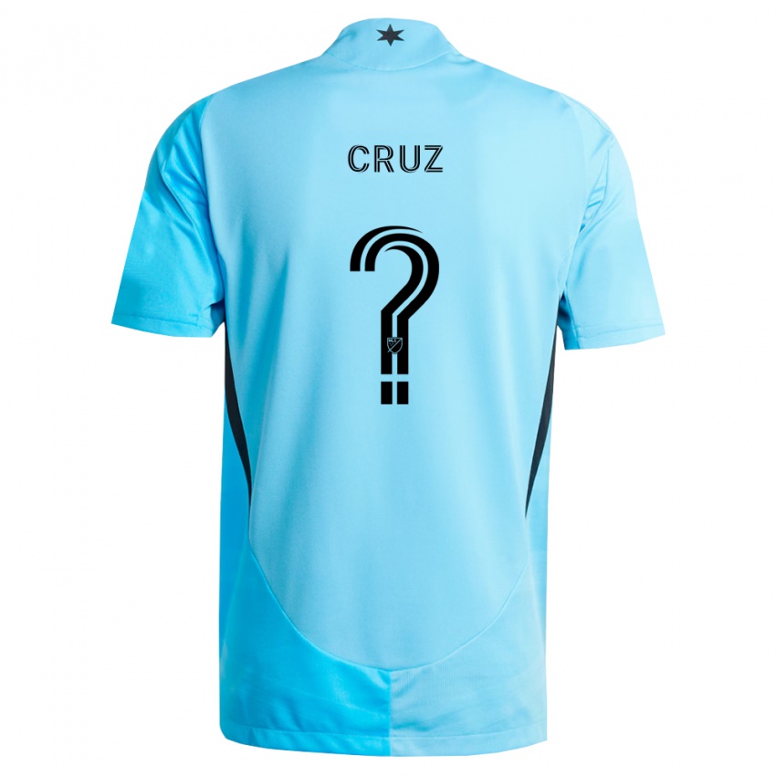 נשים Giovanny Cruz #0 כחול בהיר שחור הרחק ג'רזי 2026/27 חולצה קצרה
