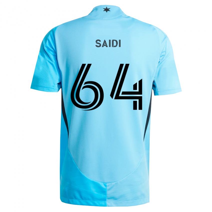 נשים Issa Saidi #64 כחול בהיר שחור הרחק ג'רזי 2026/27 חולצה קצרה