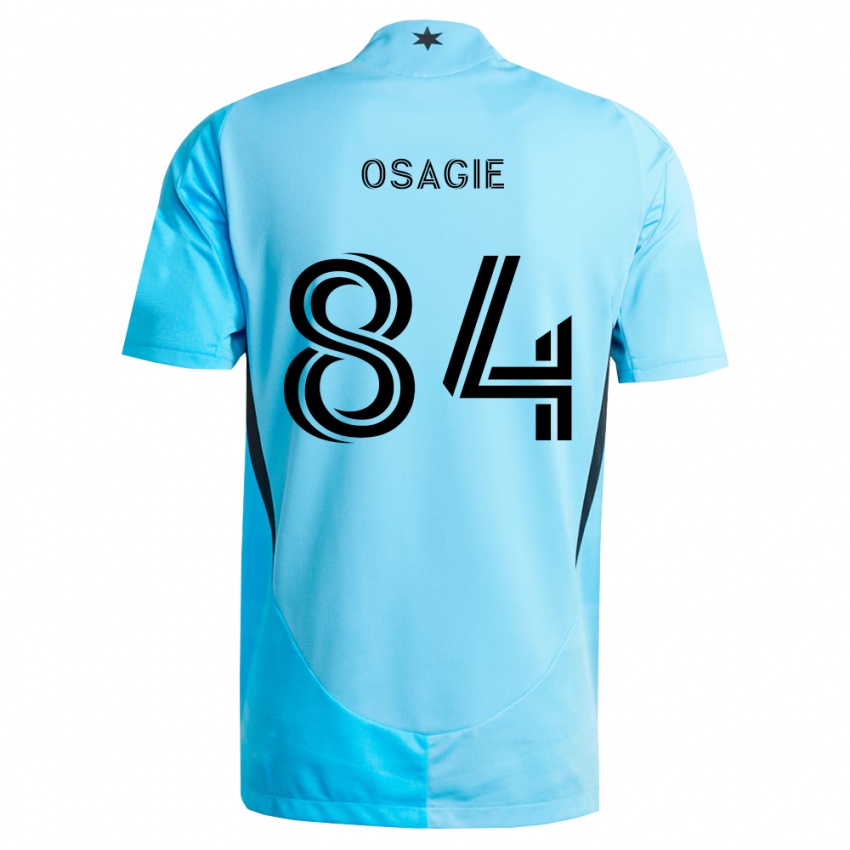 נשים Nosazena Osagie #84 כחול בהיר שחור הרחק ג'רזי 2026/27 חולצה קצרה