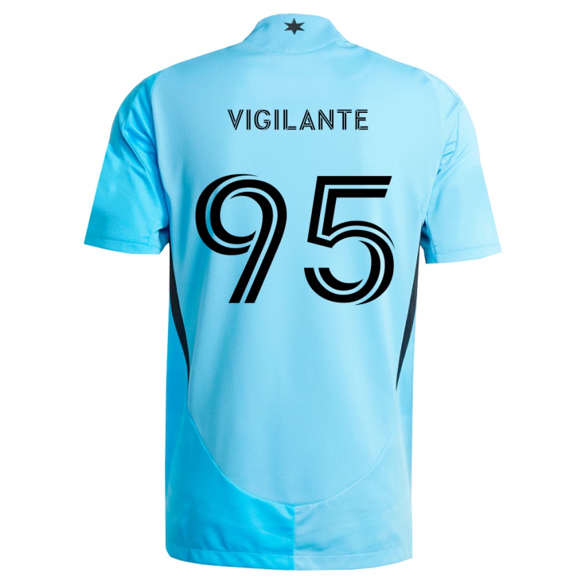 נשים Sam Vigilante #95 כחול בהיר שחור הרחק ג'רזי 2026/27 חולצה קצרה