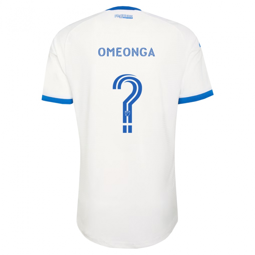 נשים Jeremie Omeonga #0 כחול שמיים לבן הרחק ג'רזי 2026/27 חולצה קצרה