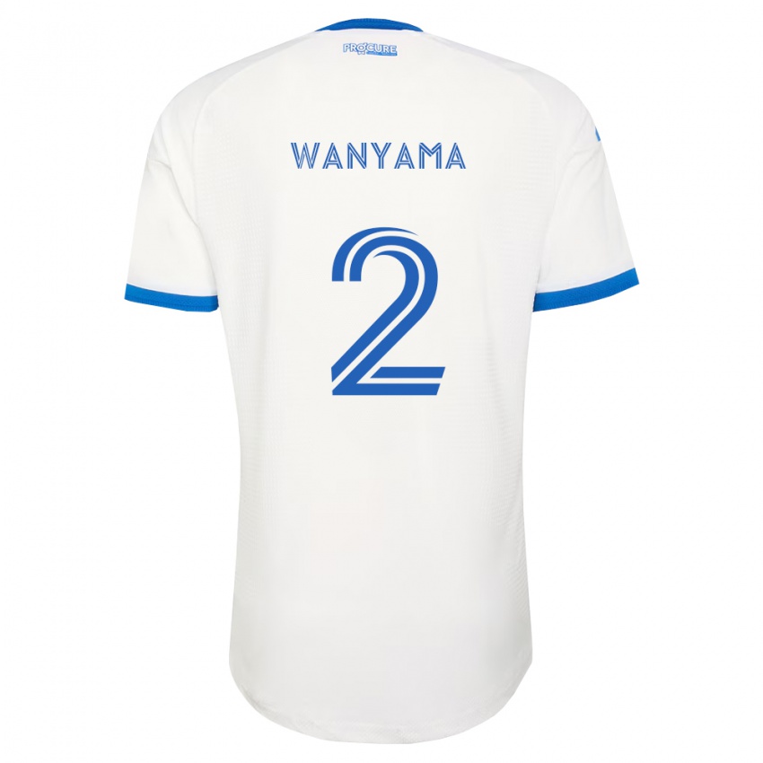 נשים Victor Wanyama #2 כחול שמיים לבן הרחק ג'רזי 2026/27 חולצה קצרה
