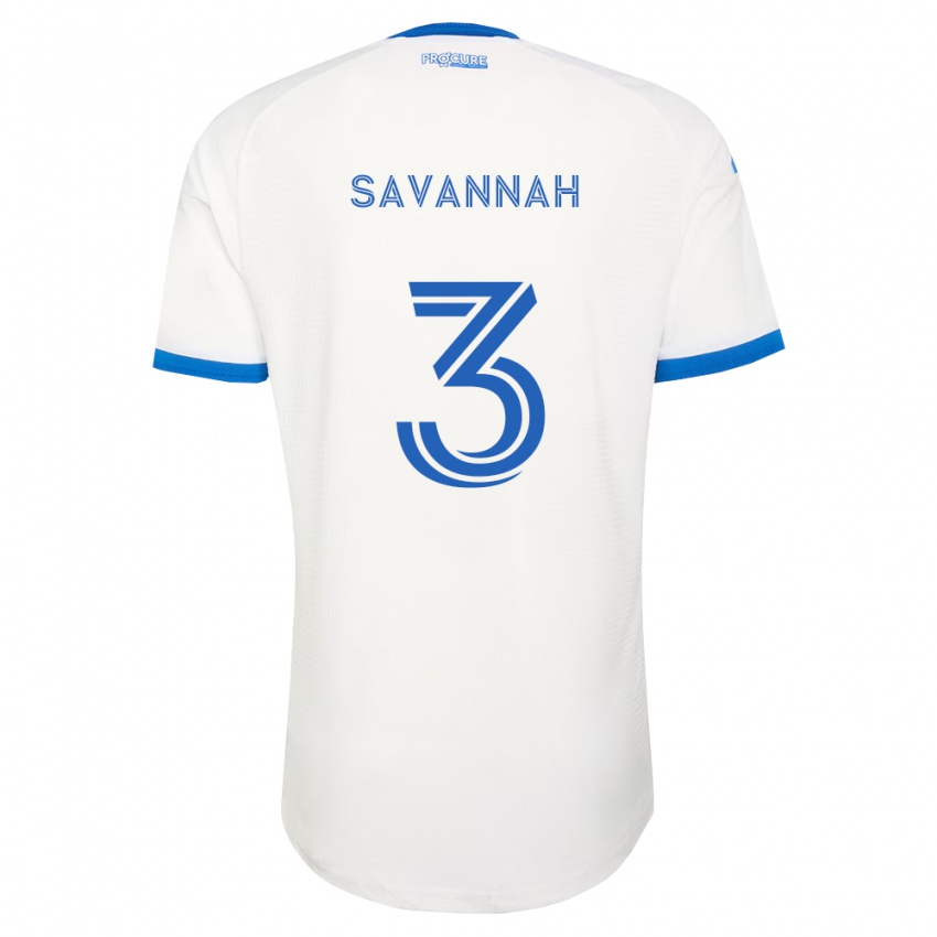 נשים Chenail Savannah #3 כחול שמיים לבן הרחק ג'רזי 2026/27 חולצה קצרה