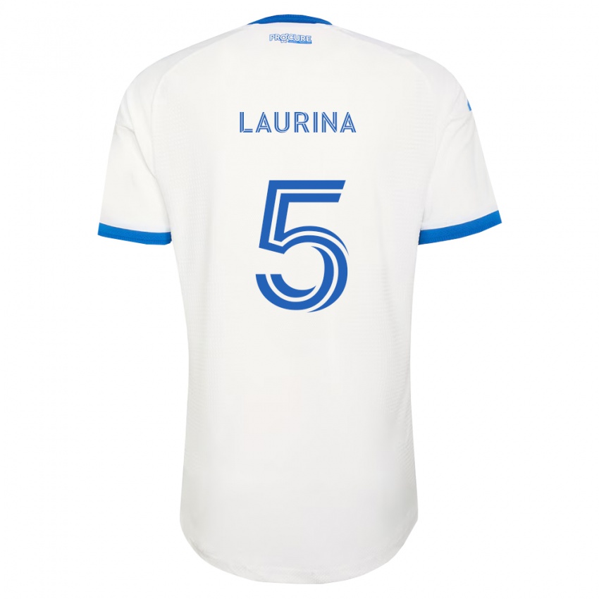 נשים Bilombo Laurina #5 כחול שמיים לבן הרחק ג'רזי 2026/27 חולצה קצרה