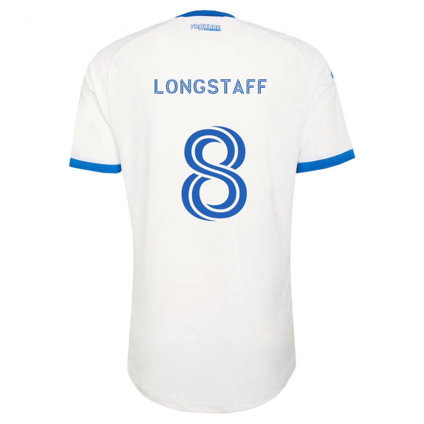 נשים מאטי לונגסטף #8 כחול שמיים לבן הרחק ג'רזי 2026/27 חולצה קצרה