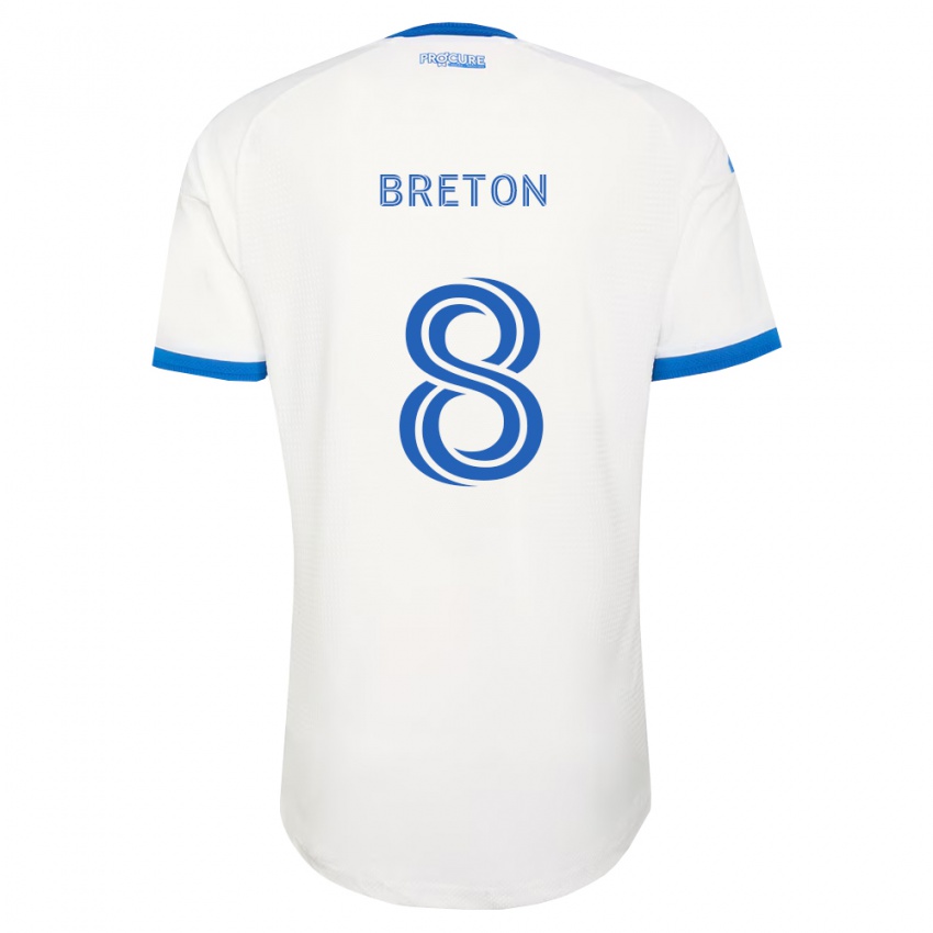 נשים Eloi Breton #8 כחול שמיים לבן הרחק ג'רזי 2026/27 חולצה קצרה