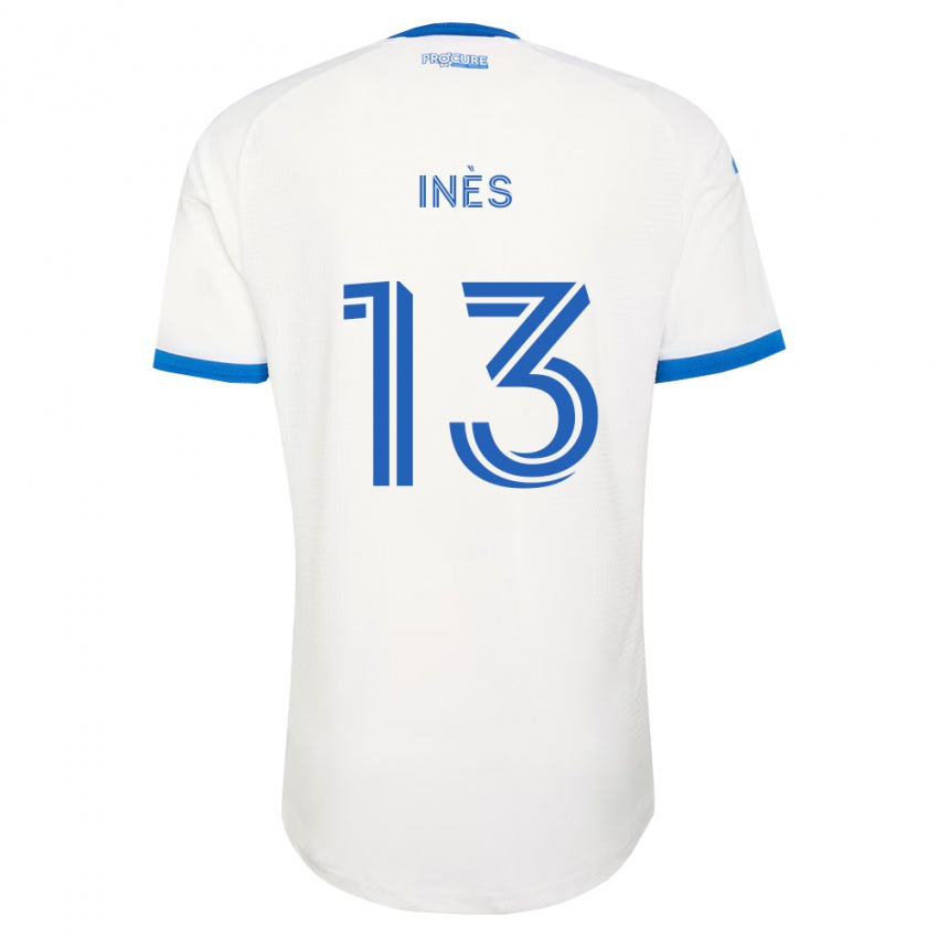 נשים Nourani Inès #13 כחול שמיים לבן הרחק ג'רזי 2026/27 חולצה קצרה