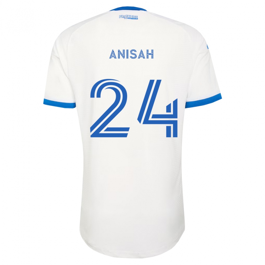 נשים Yusuf Anisah #24 כחול שמיים לבן הרחק ג'רזי 2026/27 חולצה קצרה
