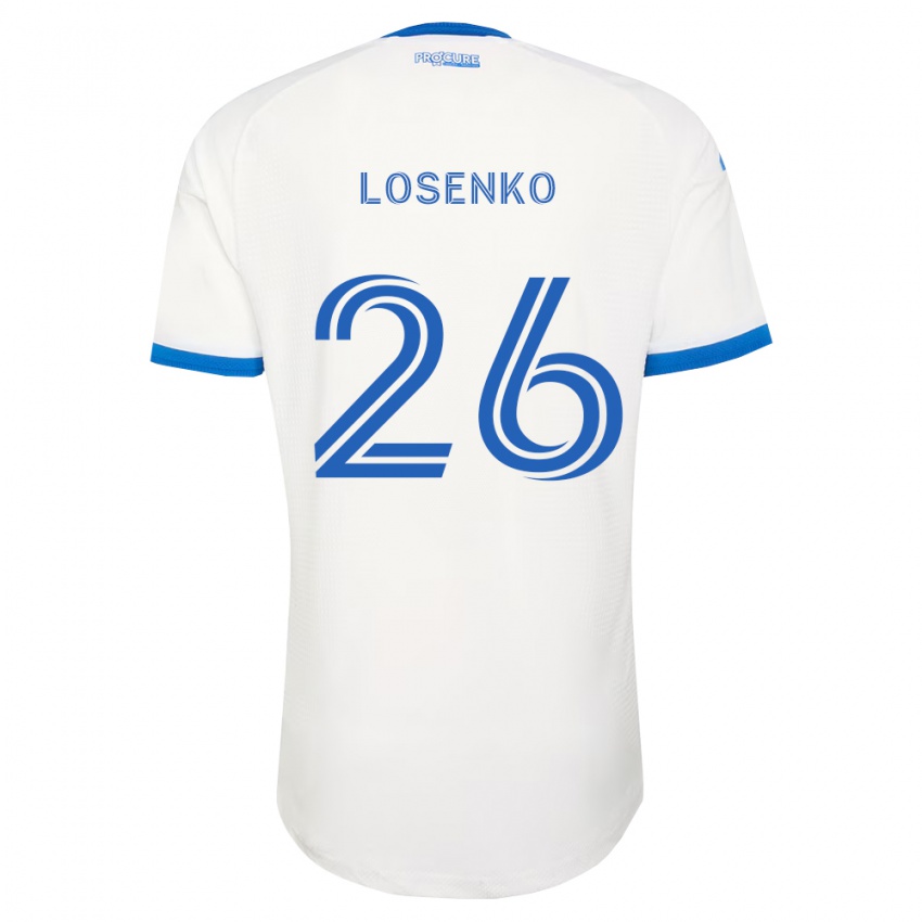 נשים Ivan Losenko #26 כחול שמיים לבן הרחק ג'רזי 2026/27 חולצה קצרה