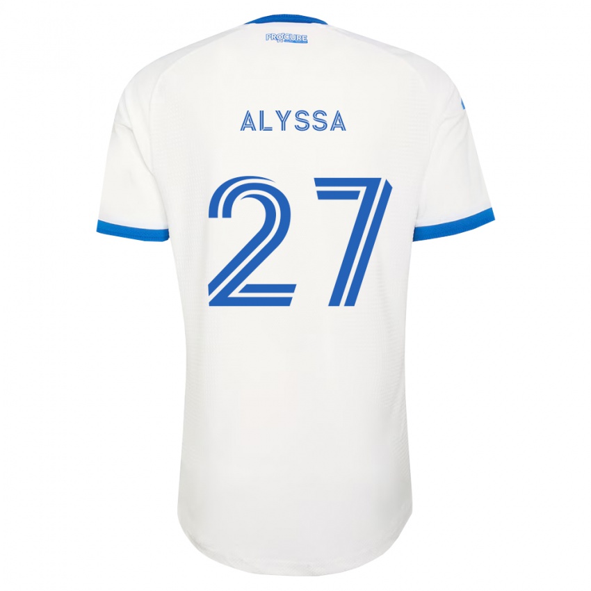 נשים Garreaud Alyssa #27 כחול שמיים לבן הרחק ג'רזי 2026/27 חולצה קצרה