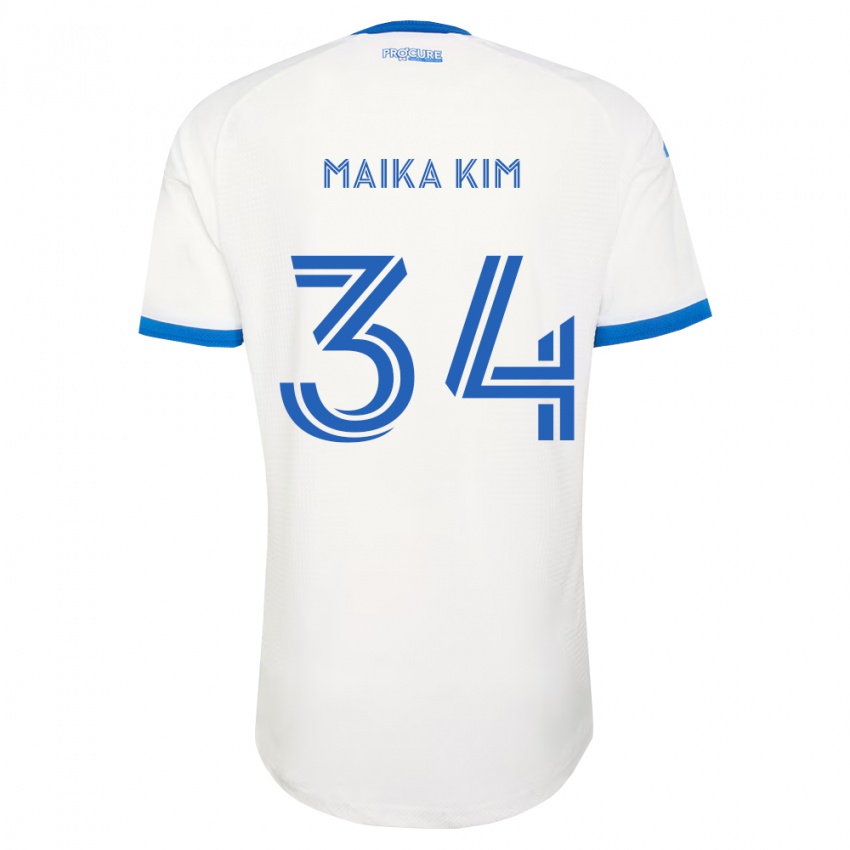 נשים Guerrier Maika Kim #34 כחול שמיים לבן הרחק ג'רזי 2026/27 חולצה קצרה