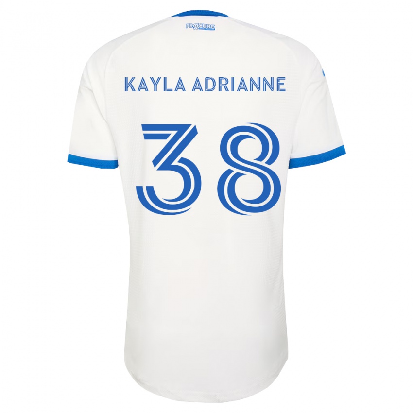 נשים Kamdem Kayla Adrianne #38 כחול שמיים לבן הרחק ג'רזי 2026/27 חולצה קצרה