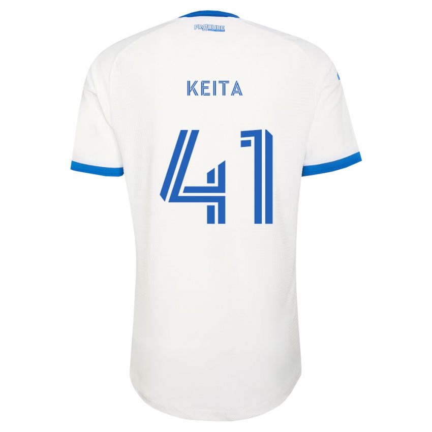 נשים Samsy Keita #41 כחול שמיים לבן הרחק ג'רזי 2026/27 חולצה קצרה