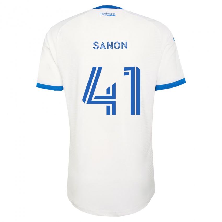 נשים Jérémy Sanon #41 כחול שמיים לבן הרחק ג'רזי 2026/27 חולצה קצרה