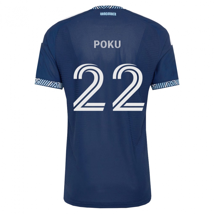 נשים קוואסי פוקו #22 כחול עמוק לבן הרחק ג'רזי 2026/27 חולצה קצרה