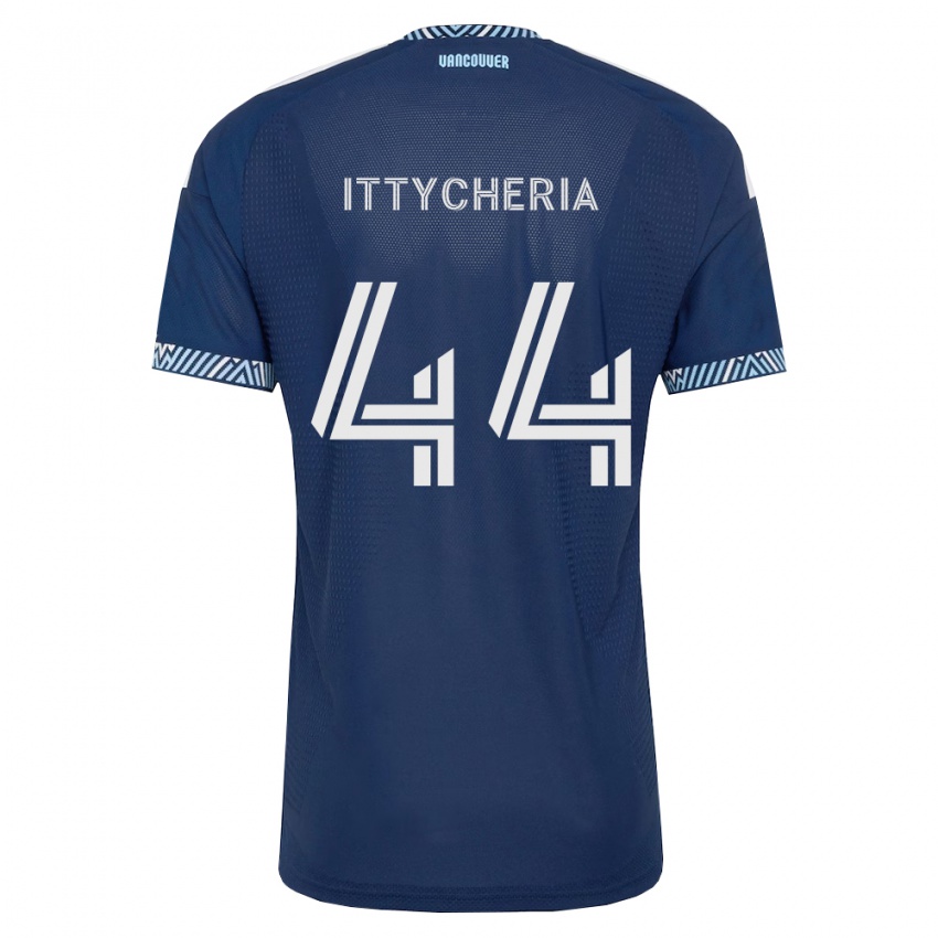 נשים Daniel Ittycheria #44 כחול עמוק לבן הרחק ג'רזי 2026/27 חולצה קצרה