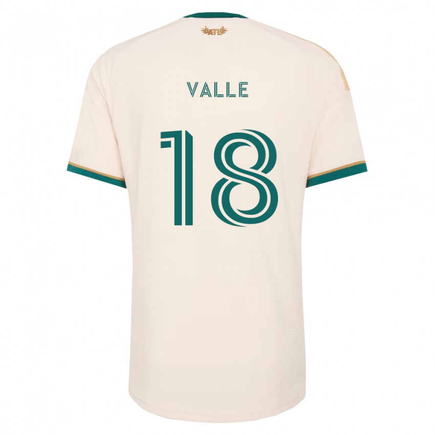 נשים Daniel Valle #18 ירוק שמפניה הרחק ג'רזי 2026/27 חולצה קצרה