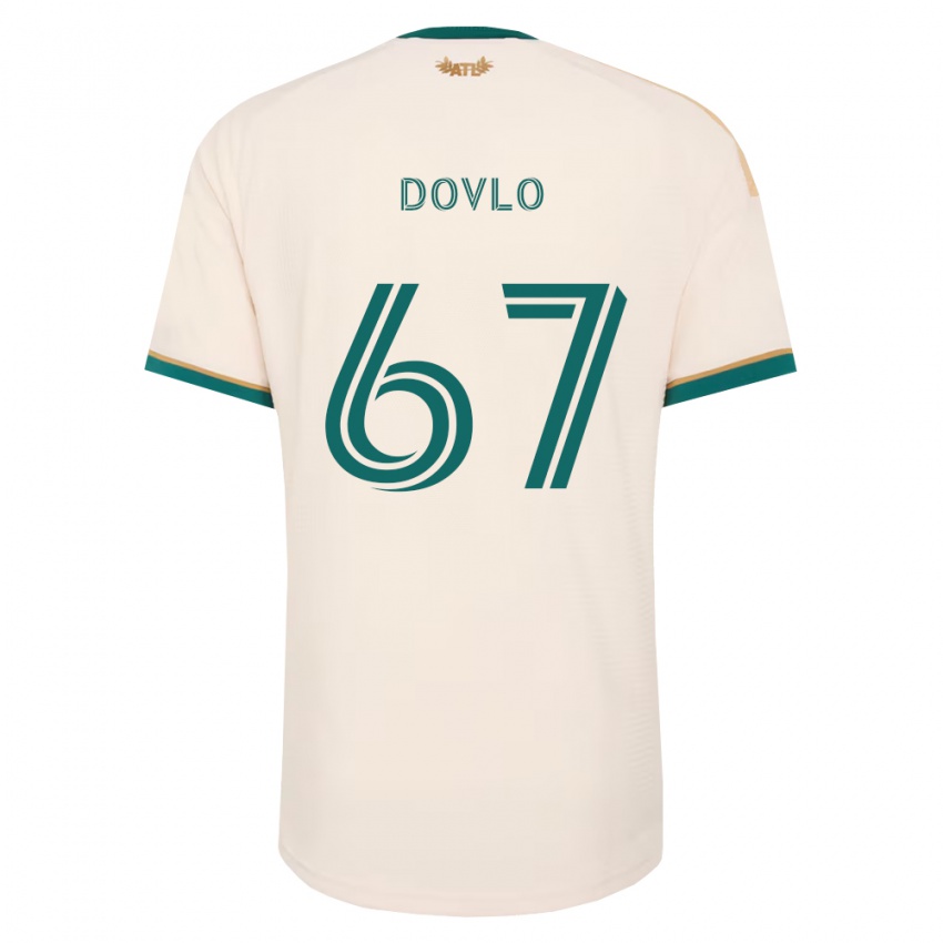 נשים Enzo Dovlo #67 ירוק שמפניה הרחק ג'רזי 2026/27 חולצה קצרה