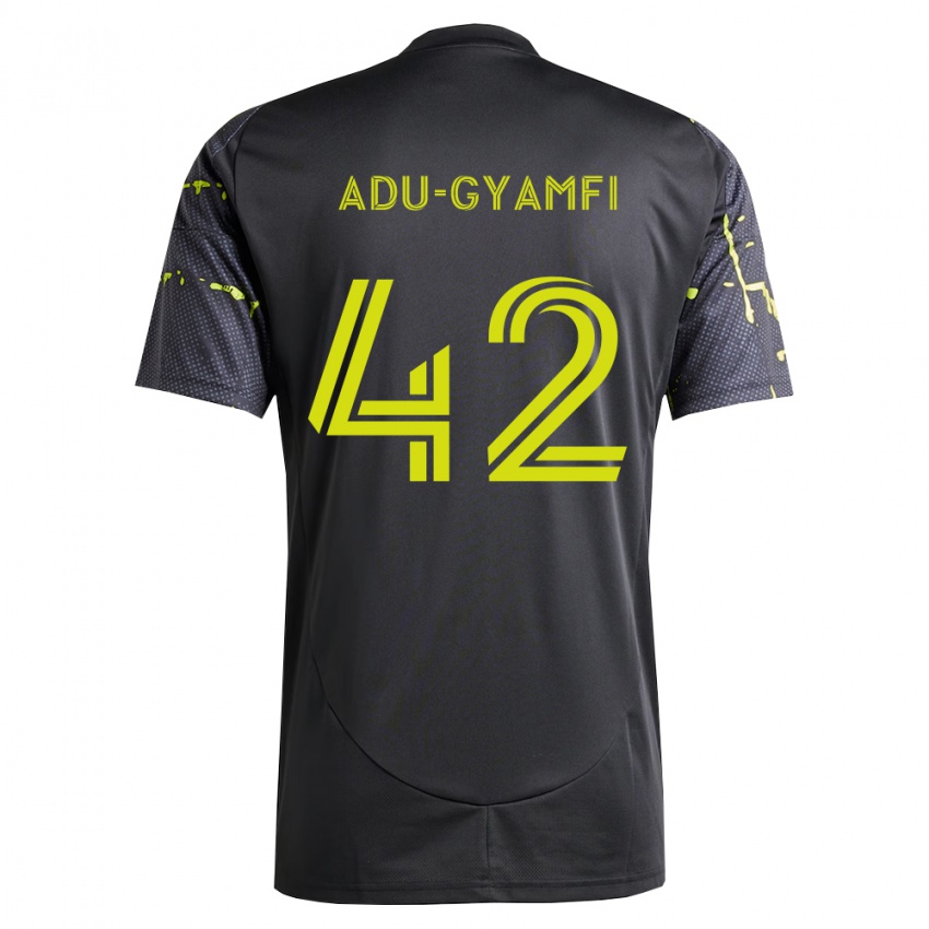 נשים Brent Adu-Gyamfi #42 צהוב ניאון שחור הרחק ג'רזי 2026/27 חולצה קצרה