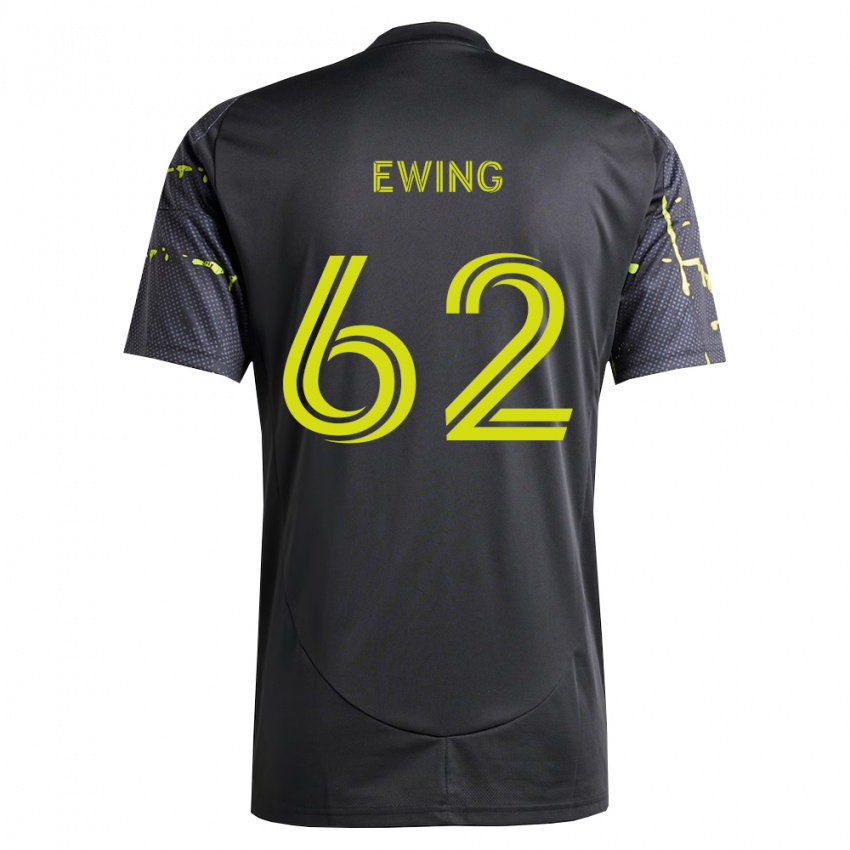 נשים Immanuel Ewing #62 צהוב ניאון שחור הרחק ג'רזי 2026/27 חולצה קצרה