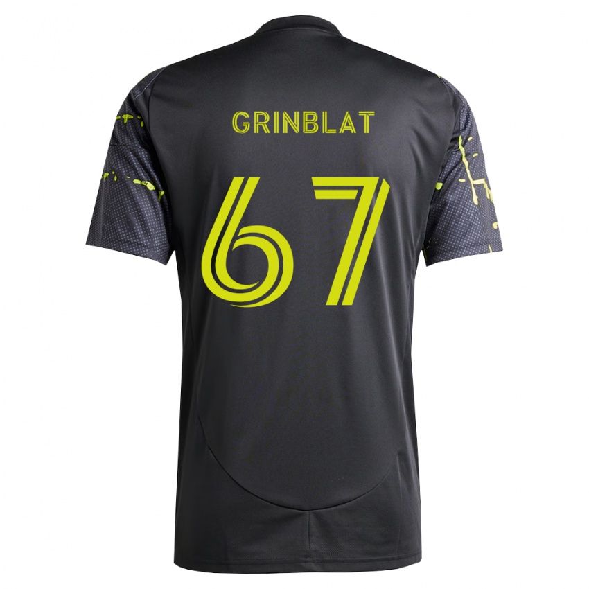 נשים Artem Grinblat #67 צהוב ניאון שחור הרחק ג'רזי 2026/27 חולצה קצרה