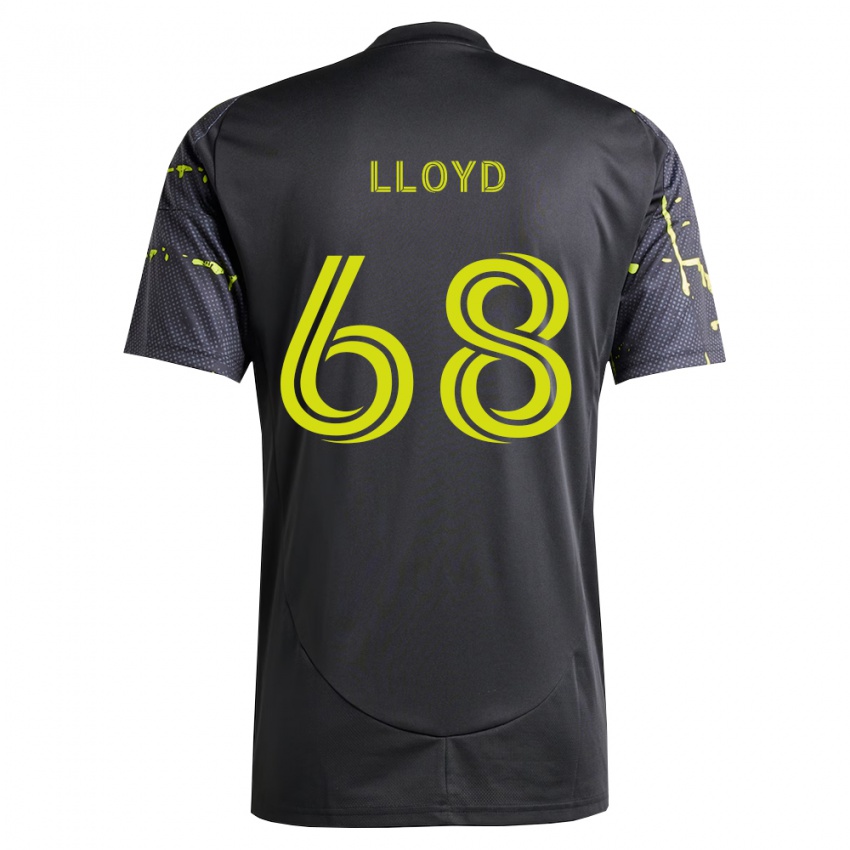 נשים Zach Lloyd #68 צהוב ניאון שחור הרחק ג'רזי 2026/27 חולצה קצרה