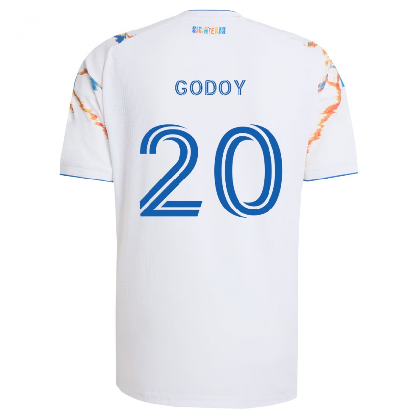נשים אניבל גודוי #20 לבן כתום כחול הרחק ג'רזי 2026/27 חולצה קצרה