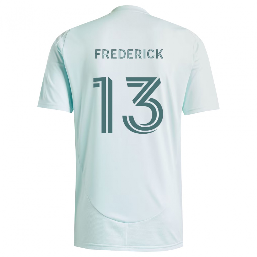 נשים Wayne Frederick #13 לבן ירוק בהיר הרחק ג'רזי 2026/27 חולצה קצרה