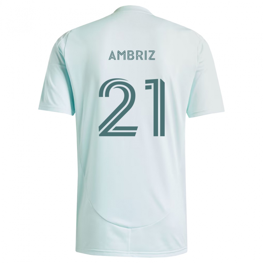 נשים Diego Ambriz #21 לבן ירוק בהיר הרחק ג'רזי 2026/27 חולצה קצרה