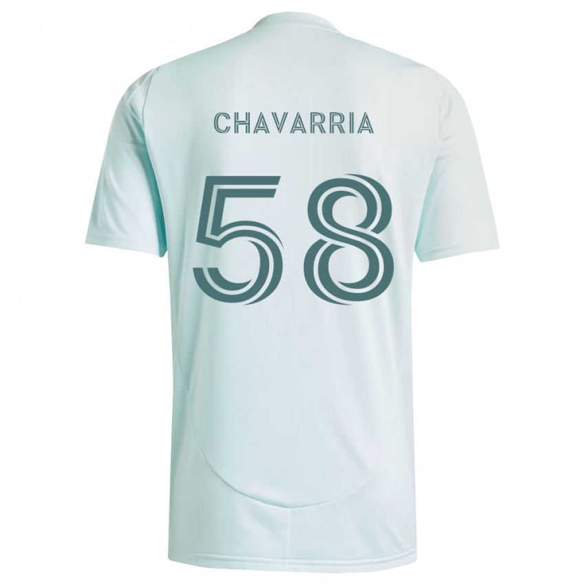 נשים Keith Chavarria #58 לבן ירוק בהיר הרחק ג'רזי 2026/27 חולצה קצרה