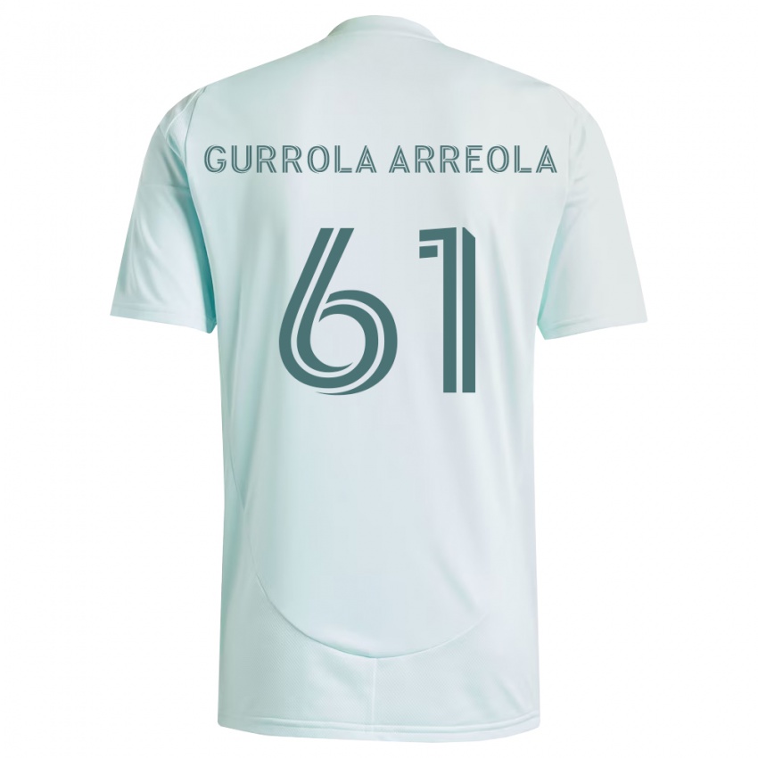 נשים Diego Gurrola Arreola #61 לבן ירוק בהיר הרחק ג'רזי 2026/27 חולצה קצרה