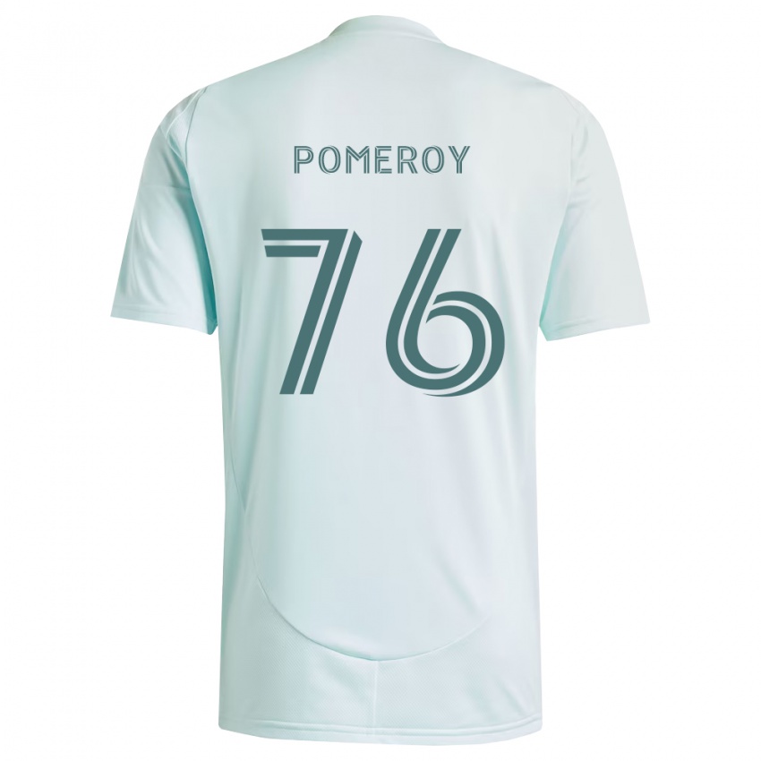 נשים Jack Pomeroy #76 לבן ירוק בהיר הרחק ג'רזי 2026/27 חולצה קצרה