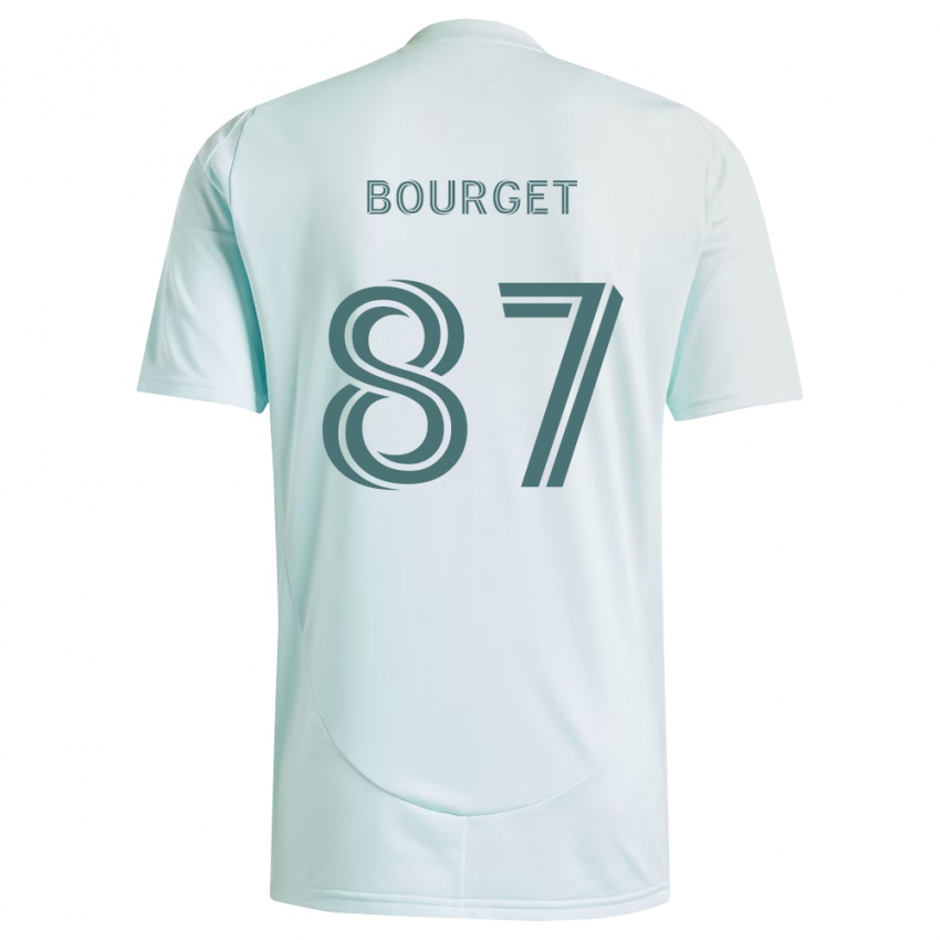 נשים Sebastian Bourget #87 לבן ירוק בהיר הרחק ג'רזי 2026/27 חולצה קצרה