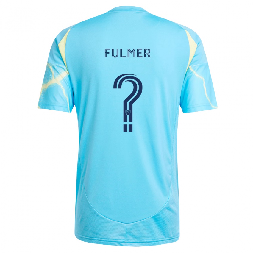 נשים Jaxson Fulmer #0 כחול בהיר שחור צהוב בהיר הרחק ג'רזי 2026/27 חולצה קצרה
