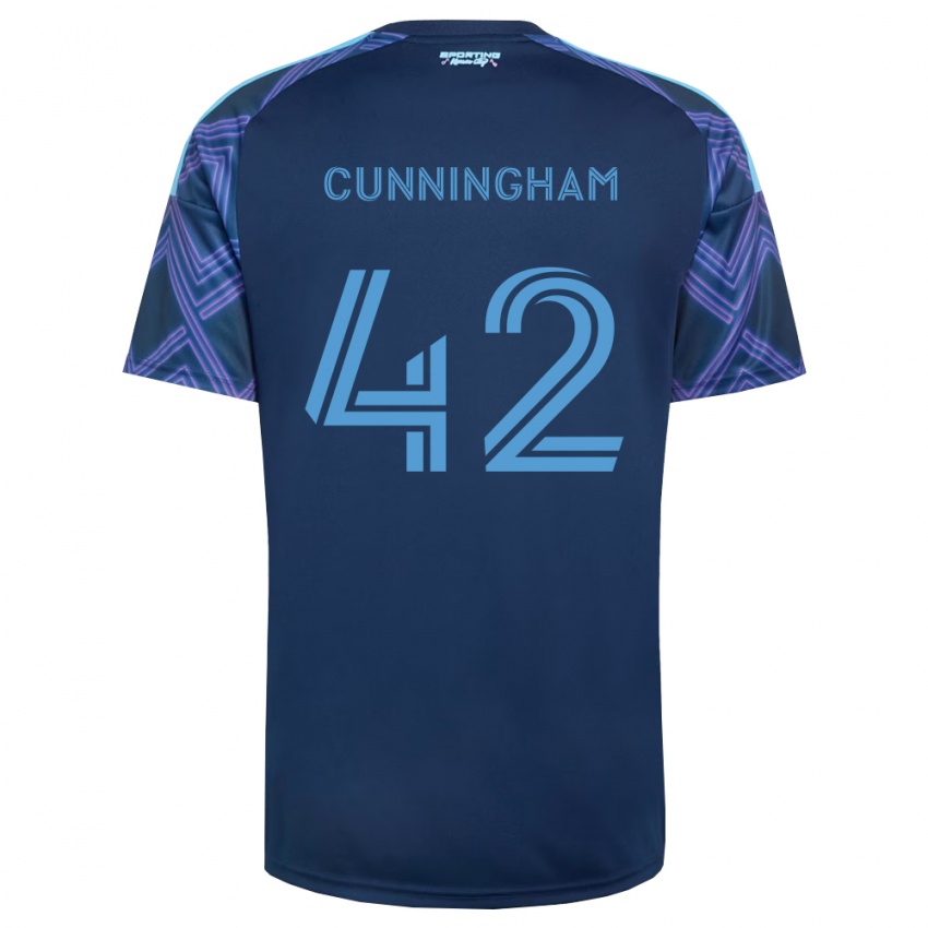 נשים Alex Cunningham #42 כחול מלכותי סגול הרחק ג'רזי 2026/27 חולצה קצרה