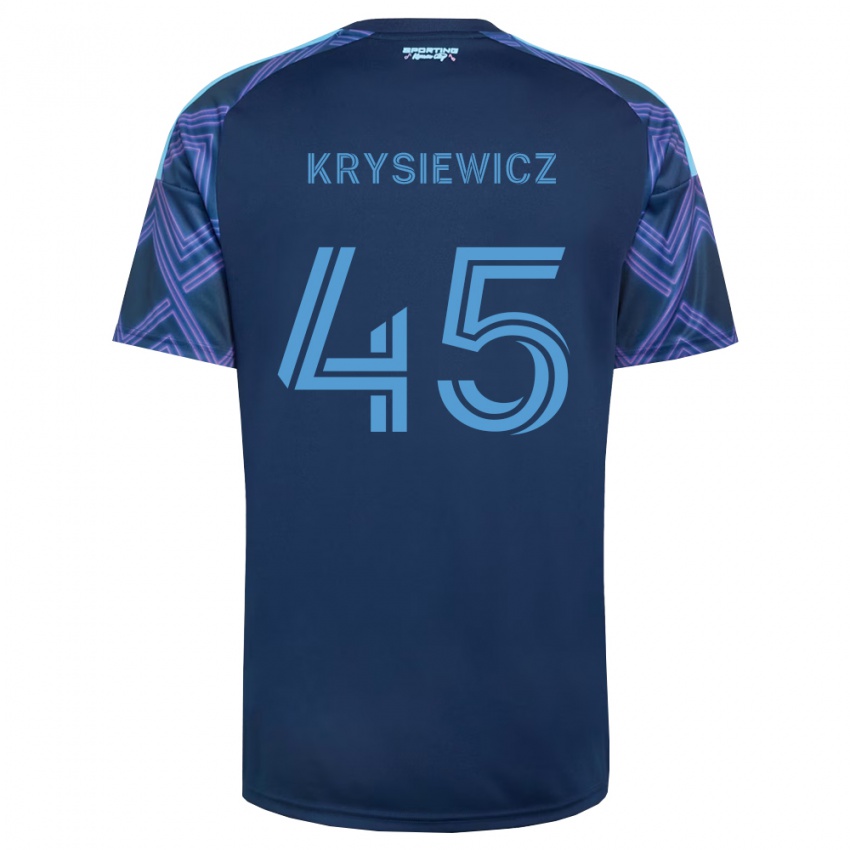 נשים Brady Krysiewicz #45 כחול מלכותי סגול הרחק ג'רזי 2026/27 חולצה קצרה