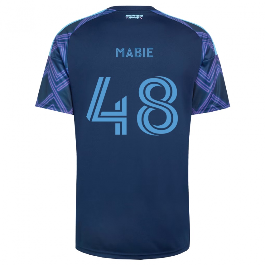 נשים Blaine Mabie #48 כחול מלכותי סגול הרחק ג'רזי 2026/27 חולצה קצרה