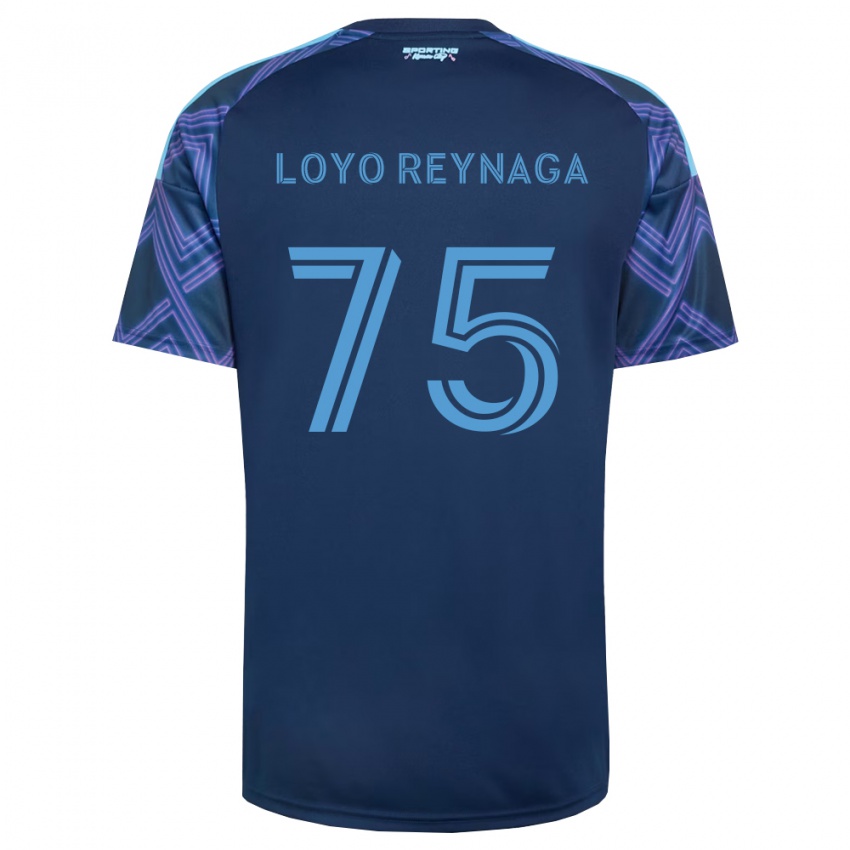 נשים Zamir Loyo Reynaga #75 כחול מלכותי סגול הרחק ג'רזי 2026/27 חולצה קצרה
