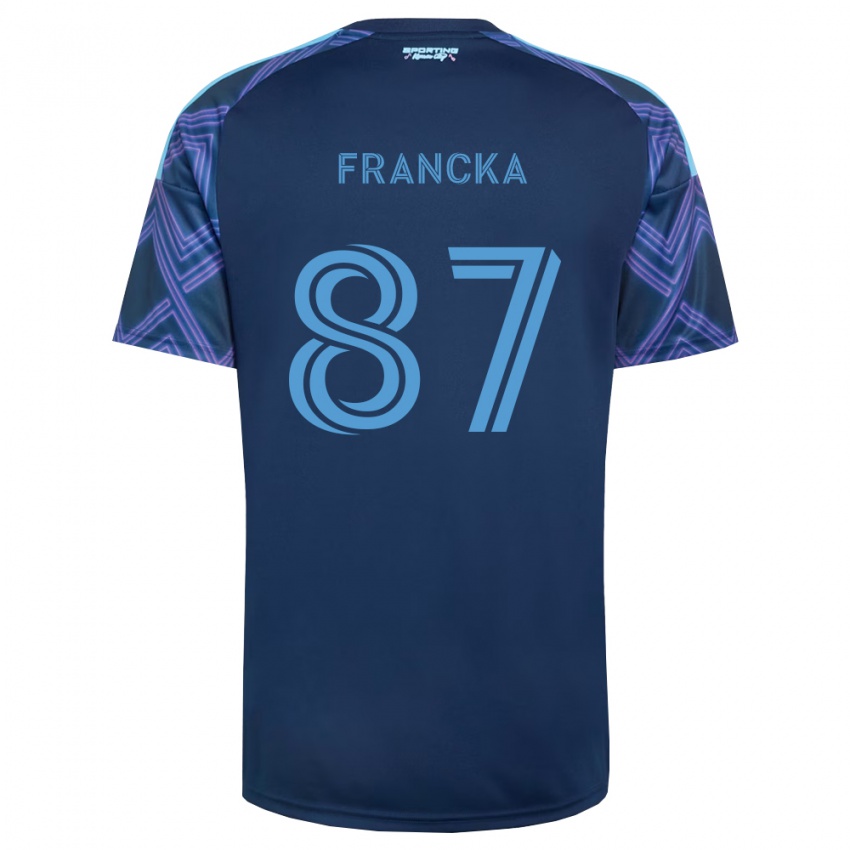 נשים Jack Francka #87 כחול מלכותי סגול הרחק ג'רזי 2026/27 חולצה קצרה