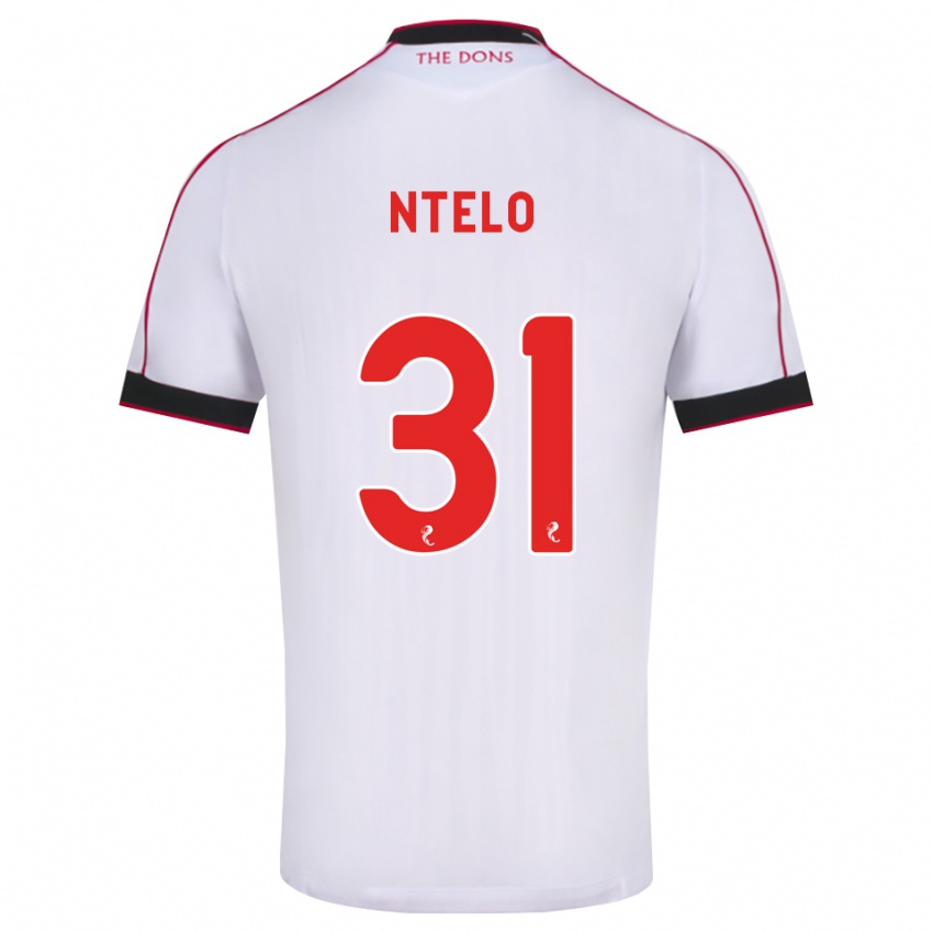 נשים Mitchy Ntelo #31 שחור אדום לבן הרחק ג'רזי 2026/27 חולצה קצרה