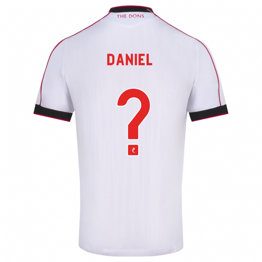 נשים Holly Daniel #0 שחור אדום לבן הרחק ג'רזי 2026/27 חולצה קצרה