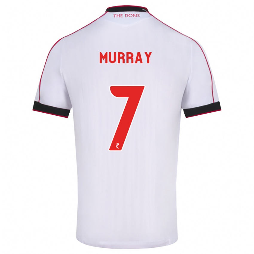 נשים Phoebe Murray #7 שחור אדום לבן הרחק ג'רזי 2026/27 חולצה קצרה