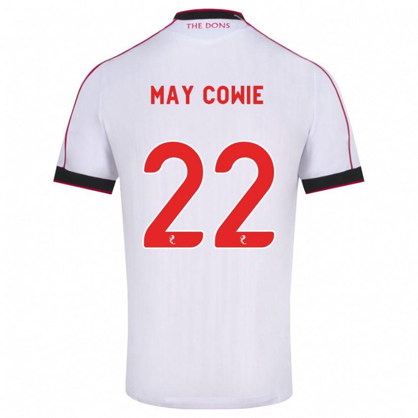 נשים Ellie May Cowie #22 שחור אדום לבן הרחק ג'רזי 2026/27 חולצה קצרה